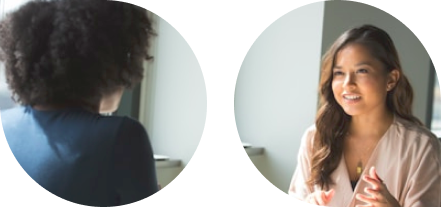 Immagine con due donne per sezione professioni